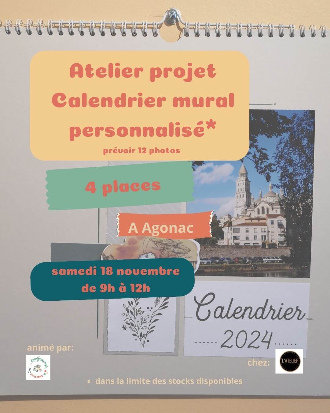 Comment créer un calendrier personnalisé fait main? - EmelineScrap24